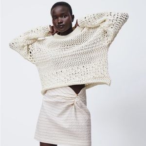 Zara Textured Knit Sweater